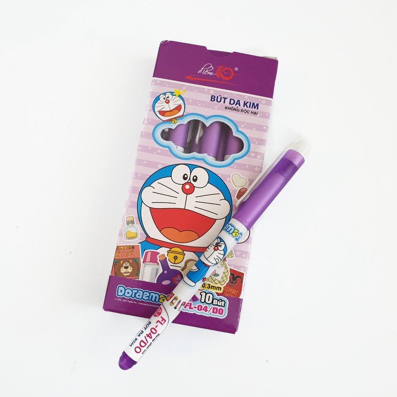 Bút lông kim FL04 DO (Doremon) tím – ảnh mô tả 2