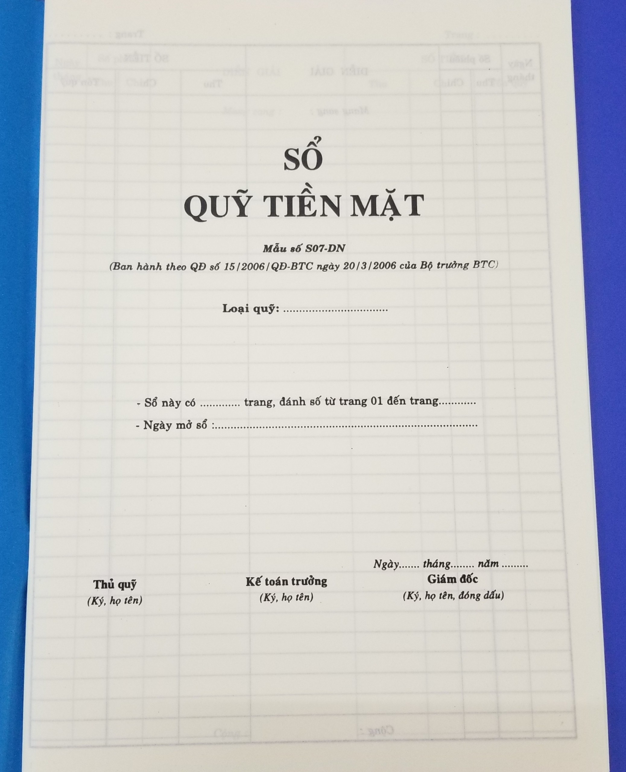 Sổ quỹ Tiền mặt – ảnh mô tả 2