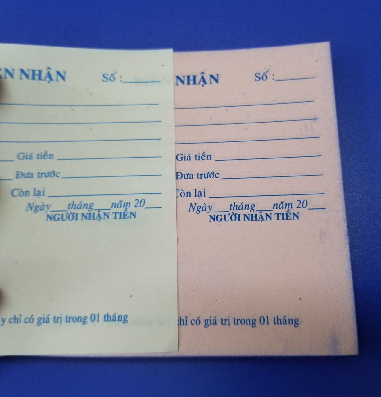 Biên nhận 2 liên khổ 9 x11 – ảnh mô tả 3