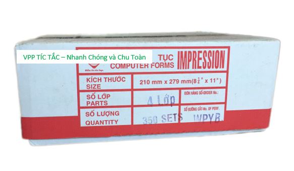 Giấy liên tục (4 liên khổ 21x28 -A4) – ảnh mô tả 3