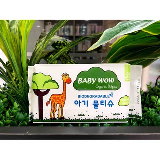 Khăn ướt (BaBy WOW mùi phấn 80 miếng) – ảnh mô tả 2