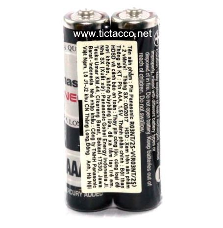 Pin Panasonic R03NT/2S (Pin 3A-vĩ 2 viên) – ảnh mô tả 1