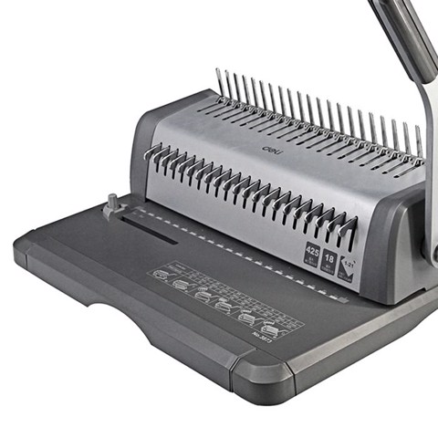 Máy đóng gáy xoắn lò xo Deli 3873 (lỗ chữ nhật) – ảnh mô tả 1