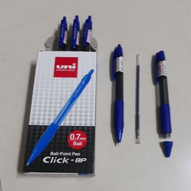 Bút bi bấm 0.7 Uni Click XSB-R7 đen – ảnh mô tả 2