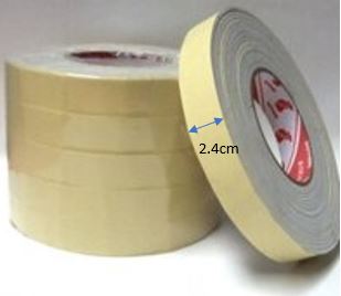 Băng keo 24mm (xốp trắng 2.4p) – ảnh mô tả 1