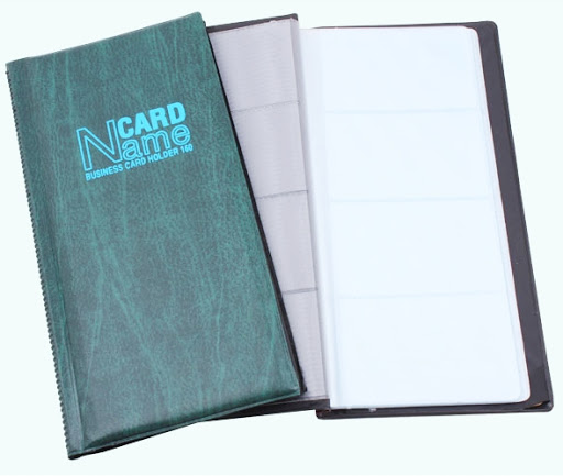 Sổ namecard bìa da đen YaPeng 160 – ảnh mô tả 2