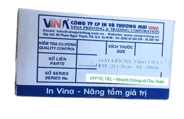 Giấy liên tục (3 liên khổ 21x28 - A4 -> T-H-X) – ảnh mô tả 4