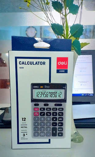 Máy tính 12 số (DeliE1239) – ảnh mô tả 2
