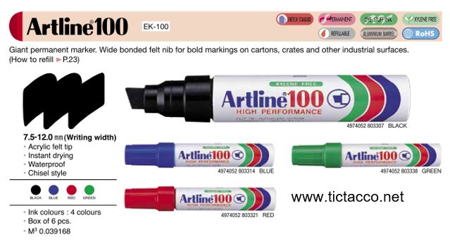 Bút ArtLine EK100 (bút lông dầu) – ảnh mô tả 2