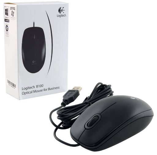 Chuột vi tính Logitech B100 (Chuột có dây) – ảnh mô tả 3