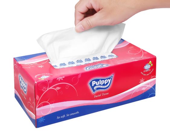 Giấy lụa hộp Pulppy 5 hộp - 1 lốc 5 hộp – ảnh mô tả 2
