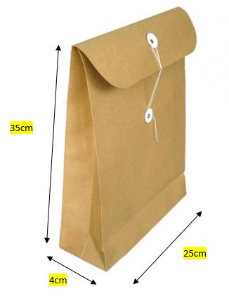 Túi Kraft A4 (màu nâu đáy 4P) – ảnh mô tả 1