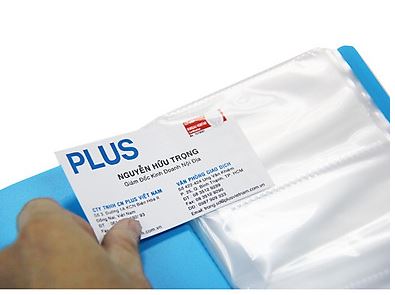 Sổ namecard A5 Plus 240 (82V274) bìa nhựa đen – ảnh mô tả 3