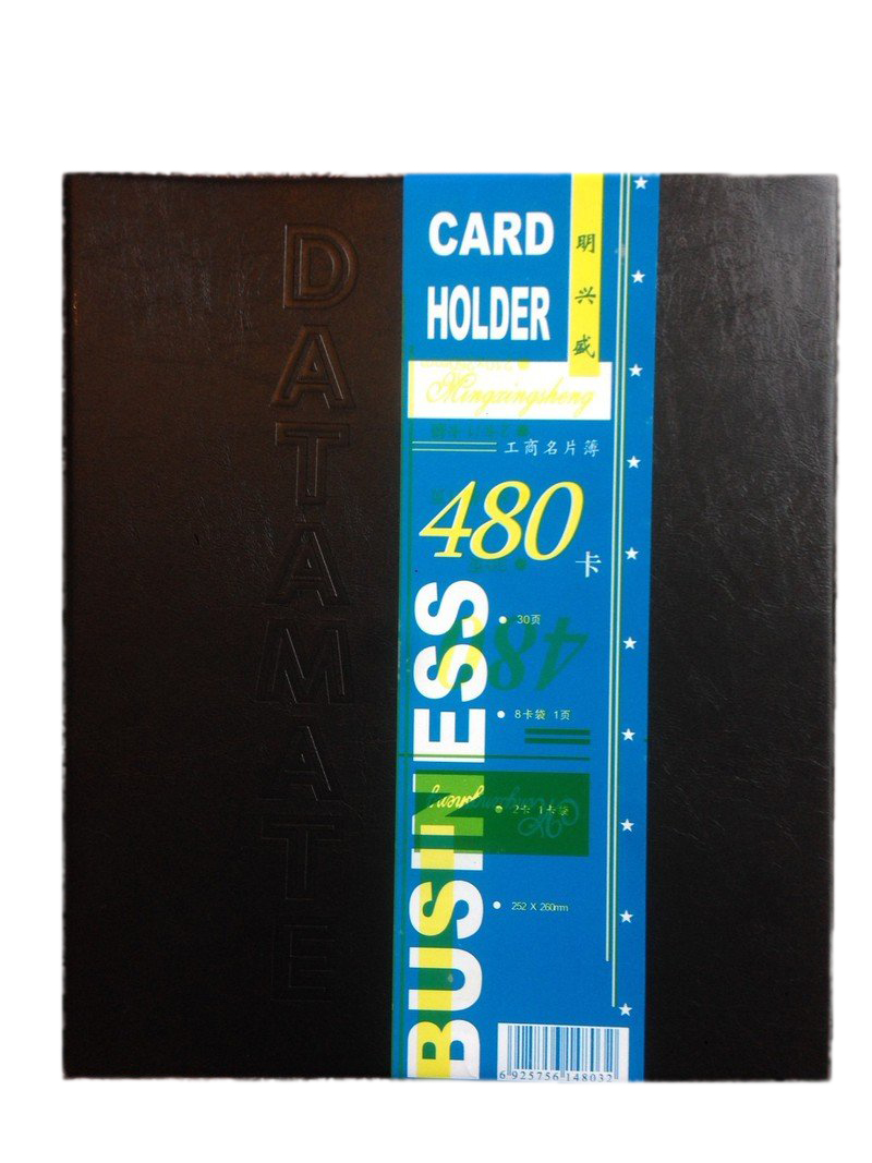 Sổ namecard bìa da đen YaPeng 480H – ảnh mô tả 1