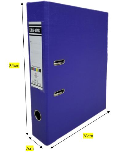 Bìa còng 7P (bìa si Kingstar A4/F4 đủ màu) – ảnh mô tả 4
