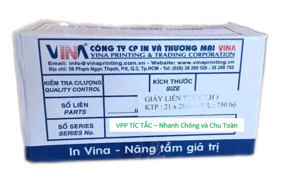 Giấy liên tục (2 liên khổ 21x28 cm - A4 -> T-H) – ảnh mô tả 4