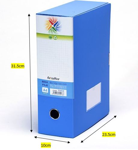 Bìa hộp PP 100 A4 FO BF03 xanh nhạt – ảnh mô tả 1