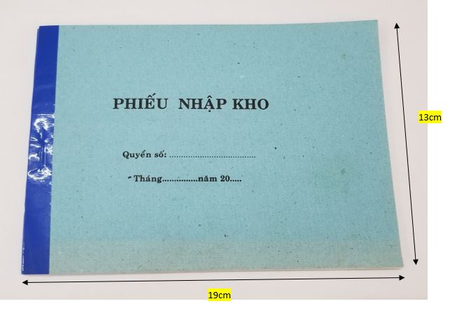 Phiếu nhập 1 liên (13*19 giấy tái sinh) – ảnh mô tả 1