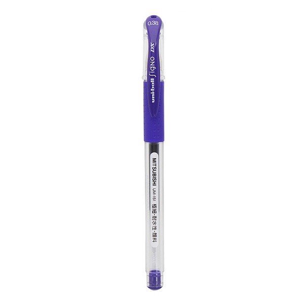 Bút gel Signo UM-151 (0.38) tím – ảnh mô tả 2