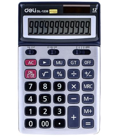 Máy tính 12 số (DeliE1239) – ảnh mô tả 1