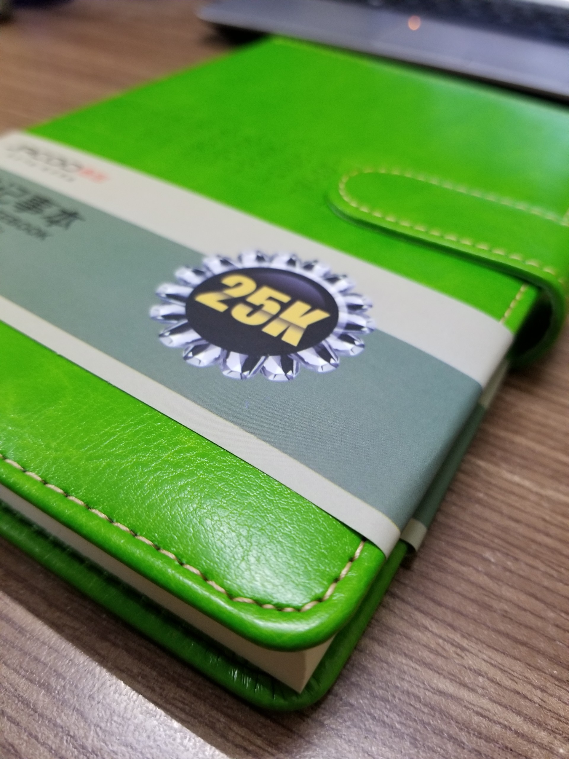 Sổ da cao cấp A5 xanh lá (2508 hoặc 2538 ) – ảnh mô tả 1
