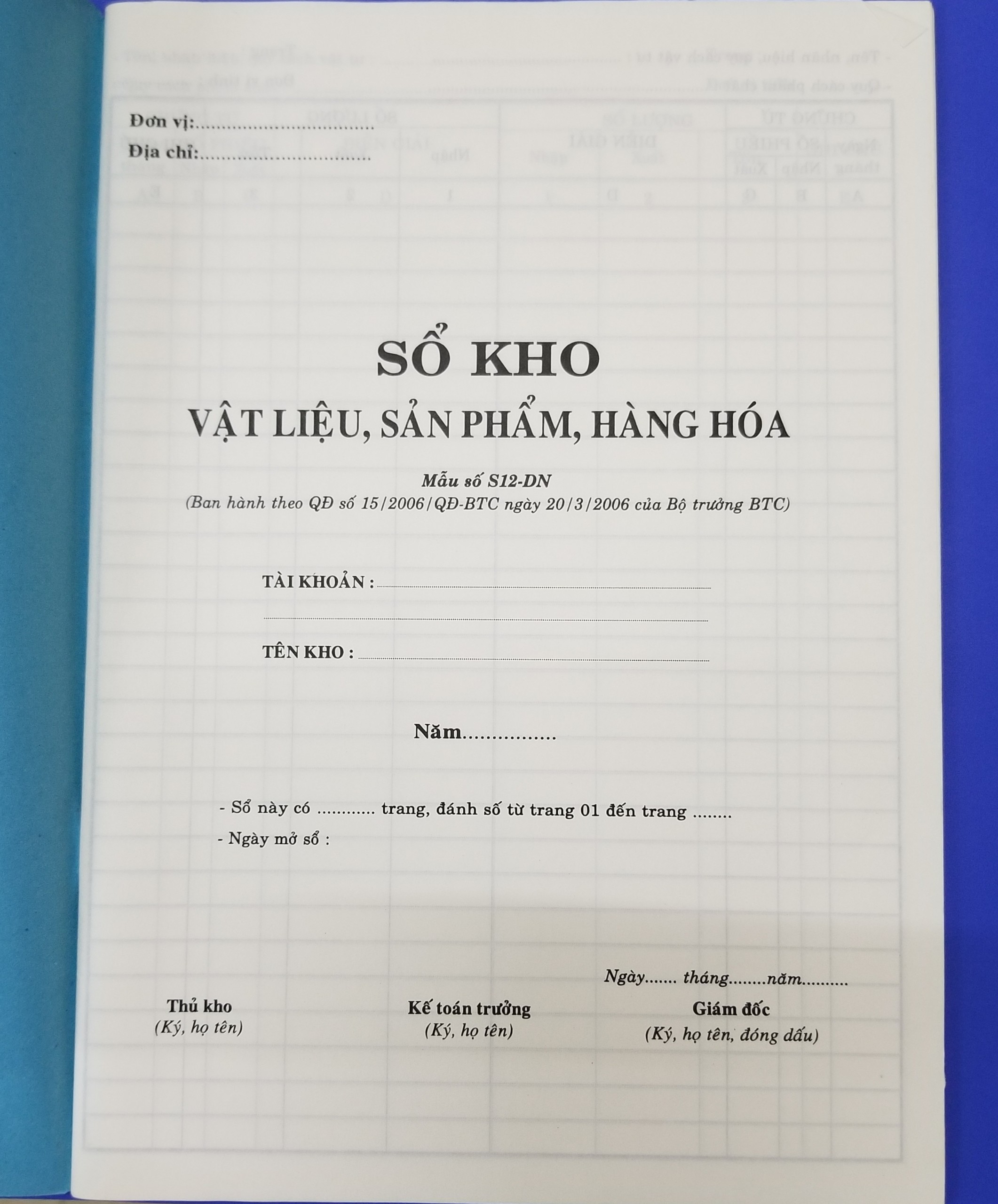 Sổ kho – ảnh mô tả 2