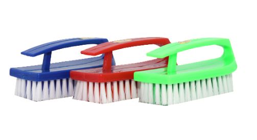Bàn chải chà sàn nhựa có tay cầm (mẫu ủi) – ảnh mô tả 2