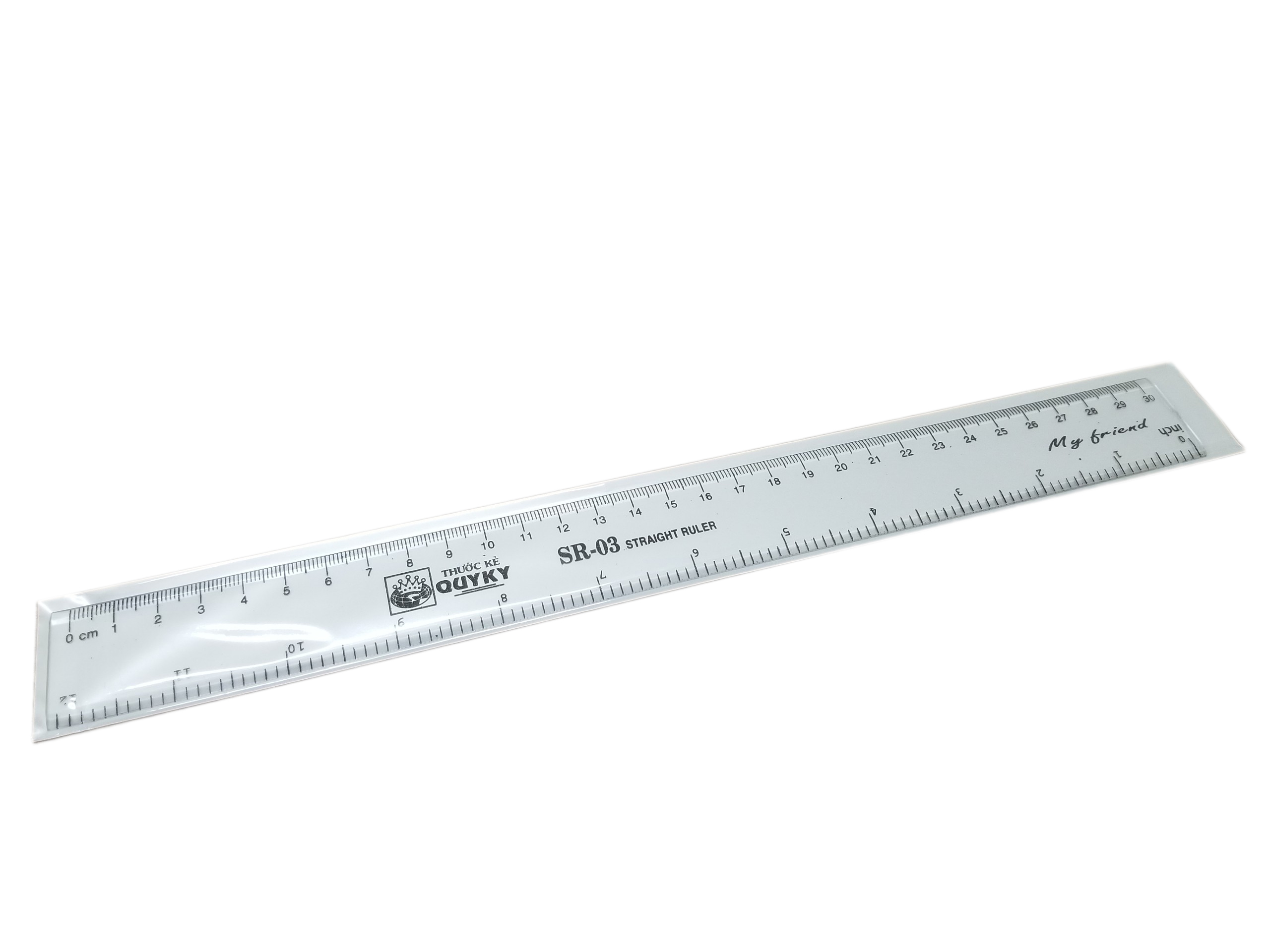 Thước 3 tấc (cứng 30cm QuyKy) – ảnh mô tả 1