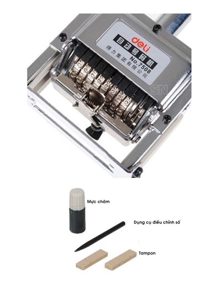 Dấu nhảy 8 số Deli 7508 – ảnh mô tả 2
