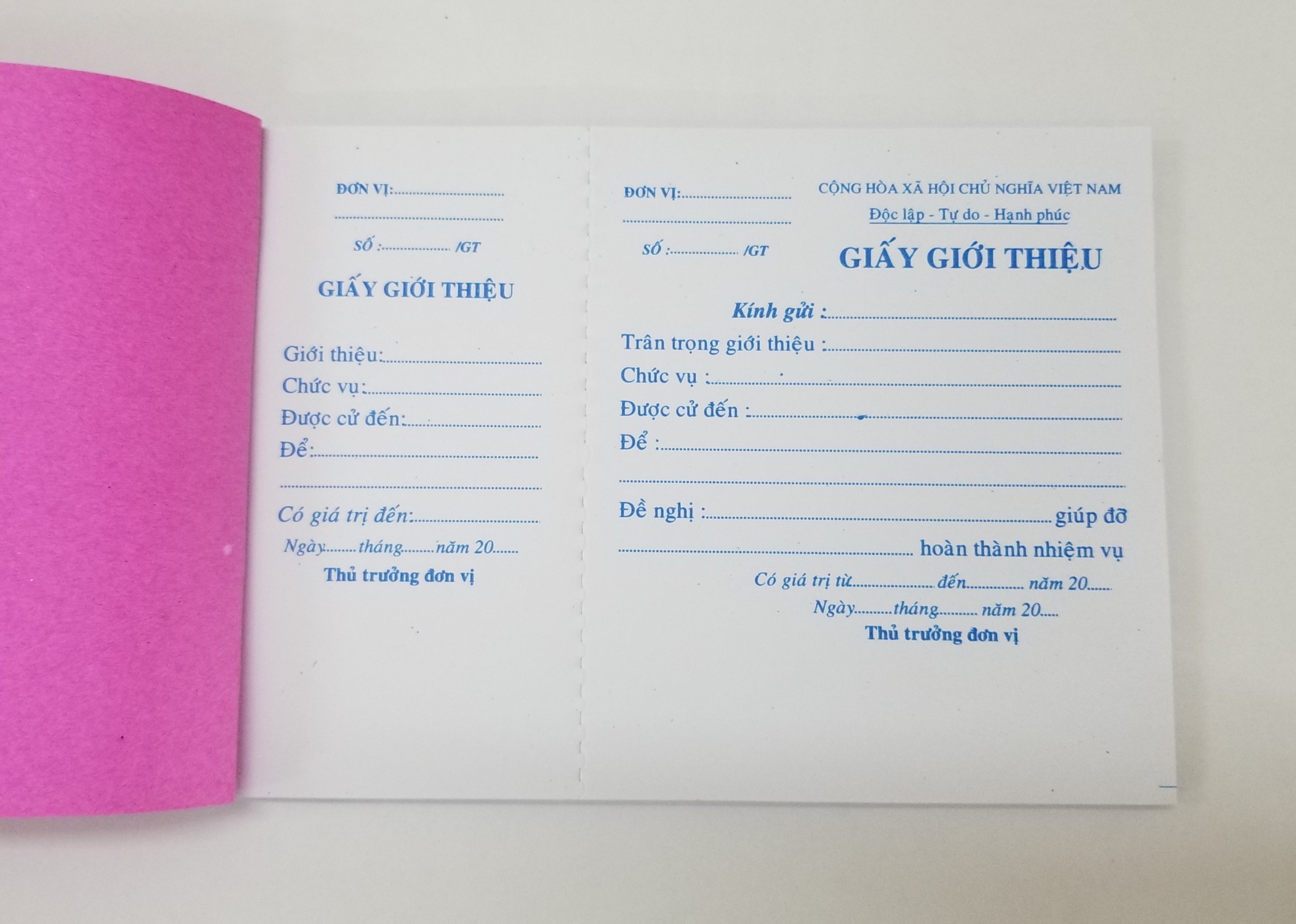 Giấy giới thiệu (giấy for 70, trắng đẹp) – ảnh mô tả 2