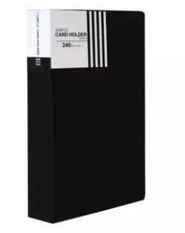 Sổ namecard A5 Plus 240 (82V274) bìa nhựa đen – ảnh mô tả 1