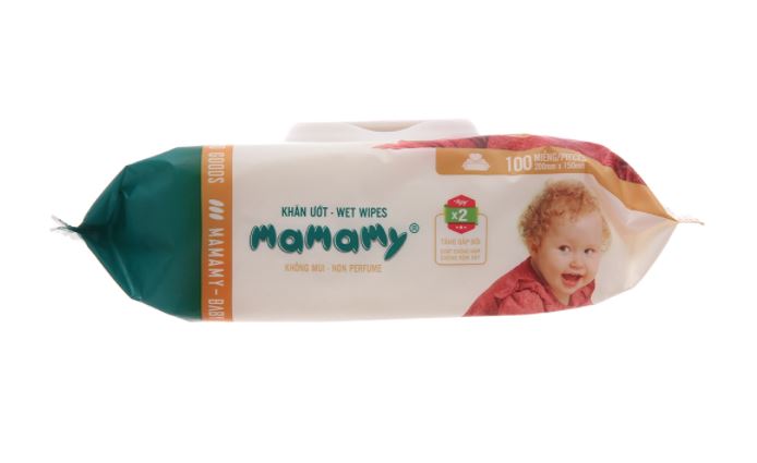 Khăn ướt VS MAMAMY 80 tờ không mùi có nắp – ảnh mô tả 3