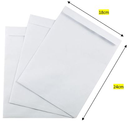 Bao thư (A5 trắng 100gsm)