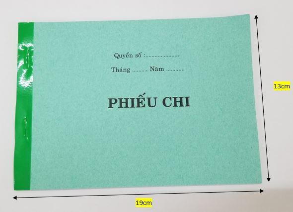 Phiếu chi 1 liên (13*19 - giấy tái sinh) – ảnh mô tả 1