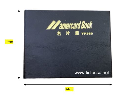 Sổ namecard bìa da đen YaPeng 360H – ảnh mô tả 3