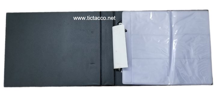 Sổ namecard bìa da đen YaPeng 360H – ảnh mô tả 1