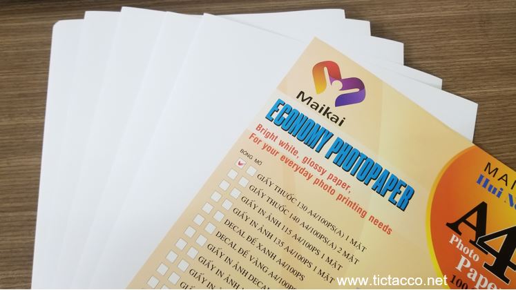 Giấy in dạng tờ A4 (thuốc A4 130 gsm 1 mặt) – ảnh mô tả 3