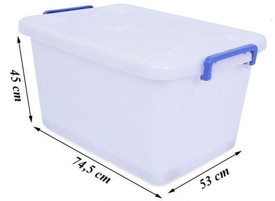 Thùng nhựa vuông 120 Lít (DT 213) – ảnh mô tả 2