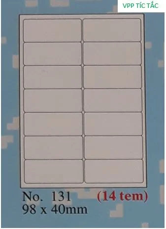 Đề can A4 hộp (Tomy 131 A4 - xấp/20 tờ)