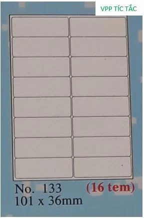 Nhãn TOMY (số 133 A4 - xấp/20 tờ)