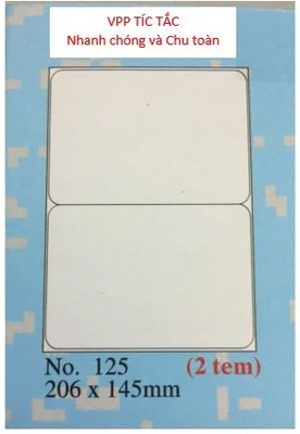 Nhãn TOMY (số 142 A4 - xấp/20 tờ)