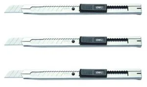 Dao rọc giấy nhỏ inox Deli 2058