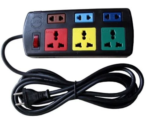 Ổ 3D+3S dây 5mx2 (ổ điện ngắn Lioa 6 ổ, dây 5m)