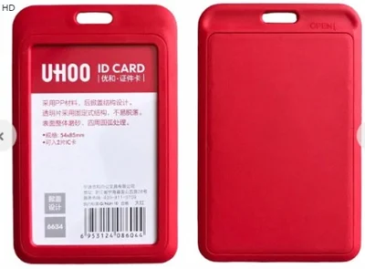 Bảng tên nhựa đứng Uhoo 6634 (1 mặt; 5.4x8.5cm; 6c/hộp)