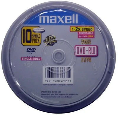 Đĩa DVD RW Double Layer (hộp=10 cái)