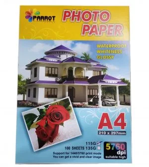 Giấy in dạng tờ A4 (in ảnh A4-1MB 115, 100 tờ/xấp)