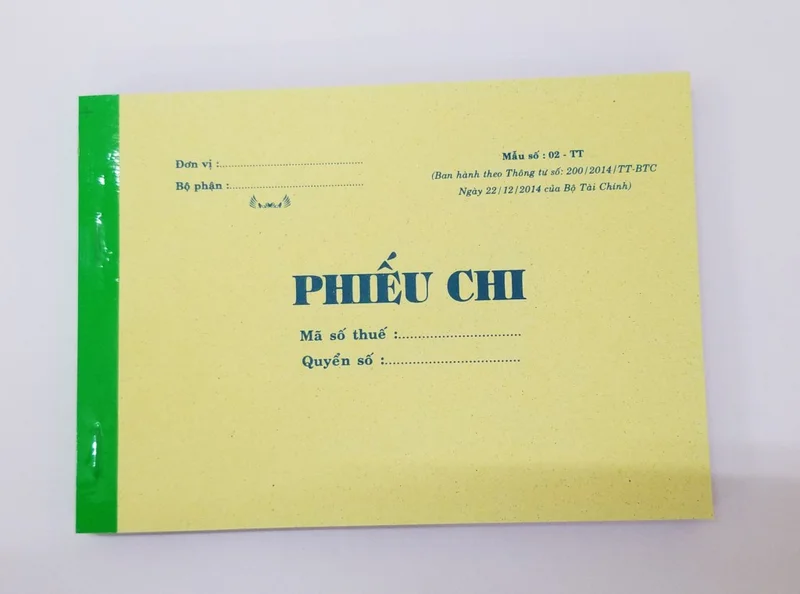 Phiếu chi 3 liên (13*19 50 bộ)