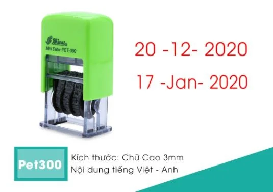 Dấu ngày tháng năm (PET 300)