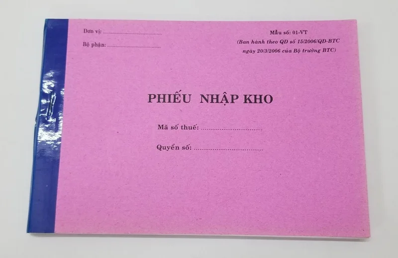 Phiếu nhập kho 2 liên (13*19 50 bộ)