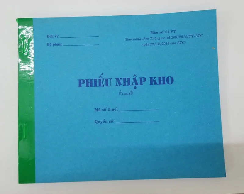 Phiếu nhập kho 2 liên (16*20 50 bộ)